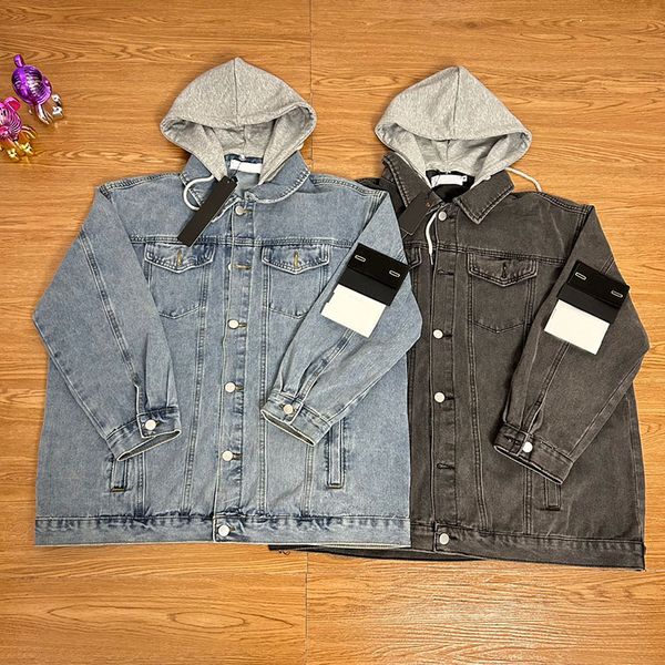 

Men Jackets Denim jacket Breathable Softshell Jacket Men 23FW Zipper Hoodies Outdoors Sports Coats Women Casual Black White Green Tops