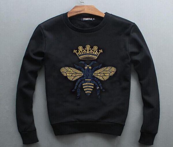fashion designer brand clothing men039s pullovers luxury men hoodie fall winter rhinestones sweatshirts3264578, Black
fashion designer brand clothing men039s pullovers luxury men hoodie fall winter rhinestones sweatshirts3264578, Black