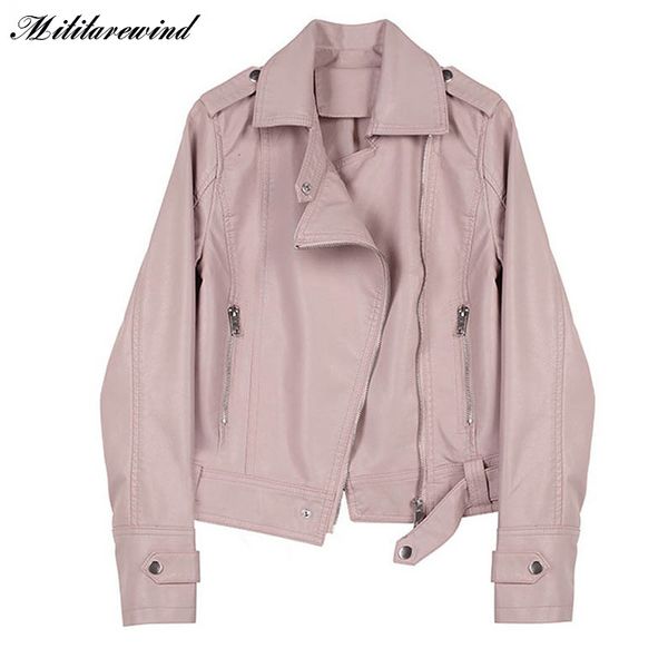 women's jackets pink black faux leather coat spring autumn pu women fashion female short style slim fit moto biker 230324, Black;brown
women's jackets pink black faux leather coat spring autumn pu women fashion female short style slim fit moto biker 230324, Black;brown