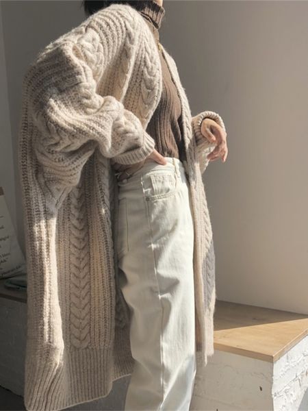 women's knits tees cardigan's sweaters fashionable autumn winter bat sleeve warm wild knitwear 2023 commuting leisure daily 23032, White
women's knits tees cardigan's sweaters fashionable autumn winter bat sleeve warm wild knitwear 2023 commuting leisure daily 23032, White