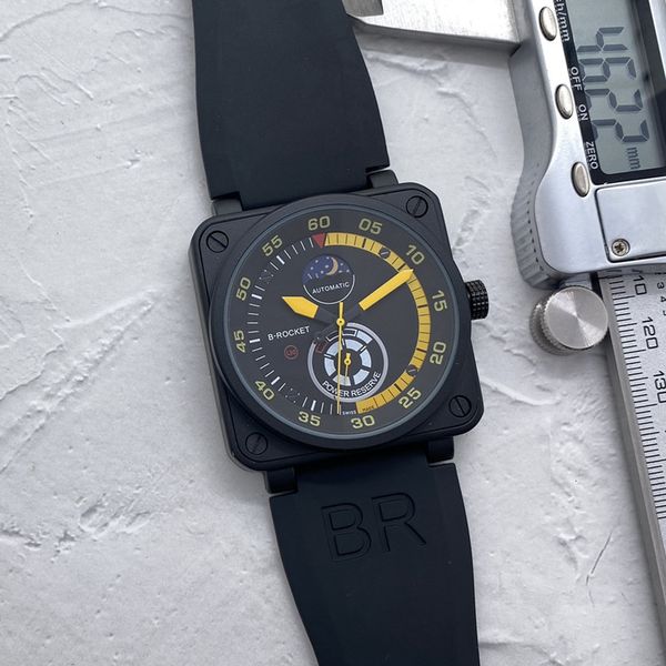 four needles mens automatic mechanical watches 48mm luxury watch rubber strap wristwatches luxury brand fshion moon phase br clock montre, Slivery;golden
four needles mens automatic mechanical watches 48mm luxury watch rubber strap wristwatches luxury brand fshion moon phase br clock montre, Slivery;golden