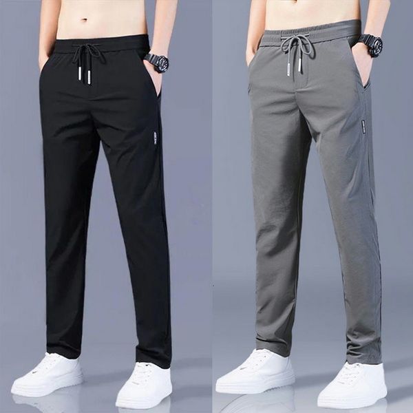 mens pants mens ice silk trousers solid midwaist loose breathable straightleg casual pants thin quickdrying sports pants 230323, Black
mens pants mens ice silk trousers solid midwaist loose breathable straightleg casual pants thin quickdrying sports pants 230323, Black