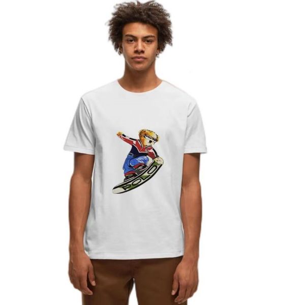 r luxury designer men's t shirt with polos bear print, cotton fabric, fashionable oversized fit, available in sizes s-3xl for summer se, White;black
r luxury designer men's t shirt with polos bear print, cotton fabric, fashionable oversized fit, available in sizes s-3xl for summer se, White;black