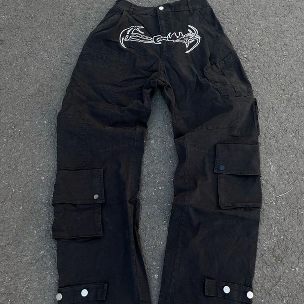women's pants multi pocket cargo waist light blue low rise teen clothing joggers y2k vintage streetwear 230323, Black;white
women's pants multi pocket cargo waist light blue low rise teen clothing joggers y2k vintage streetwear 230323, Black;white