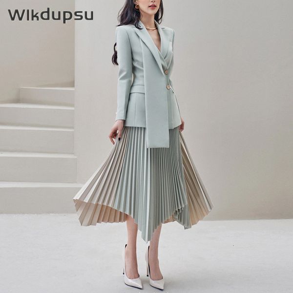 two piece dress luxury women fashion vintage designer blazer suit jacket pleated skirt 2 set outfits office lady clothes 230324, White
two piece dress luxury women fashion vintage designer blazer suit jacket pleated skirt 2 set outfits office lady clothes 230324, White