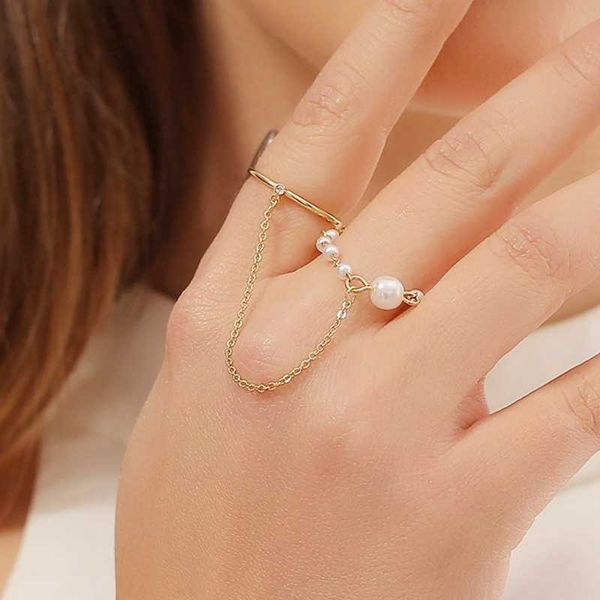 band rings simple fashion one-piece pearl ring retro long chain sweet geometric accessories aa230323, Silver
band rings simple fashion one-piece pearl ring retro long chain sweet geometric accessories aa230323, Silver