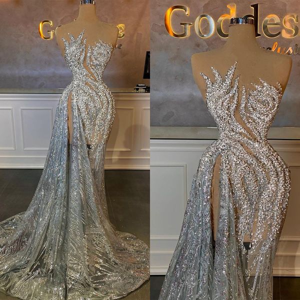 shine evening dress lrregular collar new side high split crystal tulle party bridal gowns robes de mariee sweep train, Black;red
shine evening dress lrregular collar new side high split crystal tulle party bridal gowns robes de mariee sweep train, Black;red