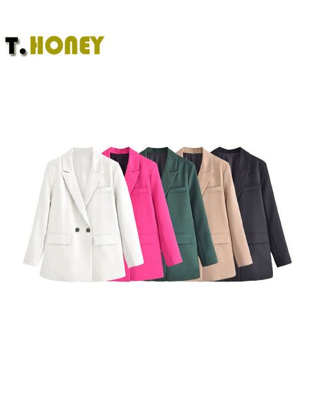 women's suits blazers tellhoney women fashion solid double breasted blazers female elegant long sleeves loose jacket coats office ladie, White;black
women's suits blazers tellhoney women fashion solid double breasted blazers female elegant long sleeves loose jacket coats office ladie, White;black