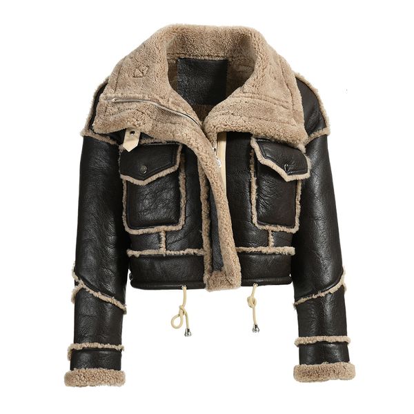 women's jackets arrival real lamb fur winter double face coats lady crop jacket thick genuine leather sheepskin 230324, Black;brown
women's jackets arrival real lamb fur winter double face coats lady crop jacket thick genuine leather sheepskin 230324, Black;brown