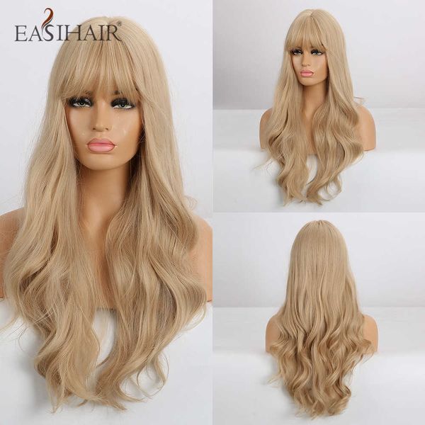 synthetic wigs easihair long blonde wavy synthetic wigs for women with bangs high density natural cosplay brown ombre heat resistant 230227, Black
synthetic wigs easihair long blonde wavy synthetic wigs for women with bangs high density natural cosplay brown ombre heat resistant 230227, Black