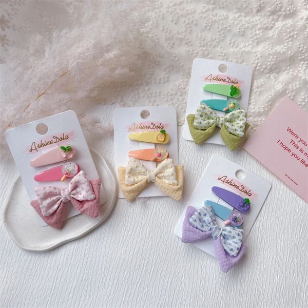 3 pcs new fashion children's fabric bow hairpins hair accessories korean sweet girl cute jelly fruit bb clip headwear, Slivery;white
3 pcs new fashion children's fabric bow hairpins hair accessories korean sweet girl cute jelly fruit bb clip headwear, Slivery;white