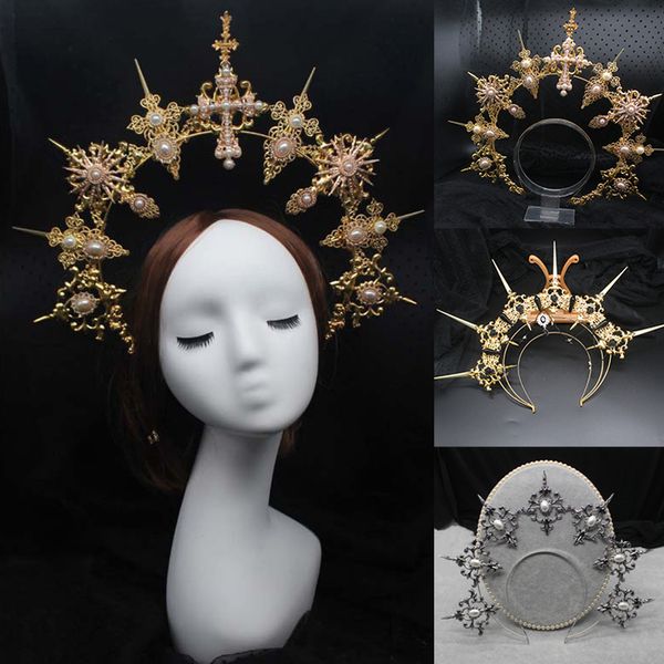 headbands gothic lolita tiara crown headband diy material package christmas vintage sun goddess baroque halo headpiece parts 230323, Silver
headbands gothic lolita tiara crown headband diy material package christmas vintage sun goddess baroque halo headpiece parts 230323, Silver