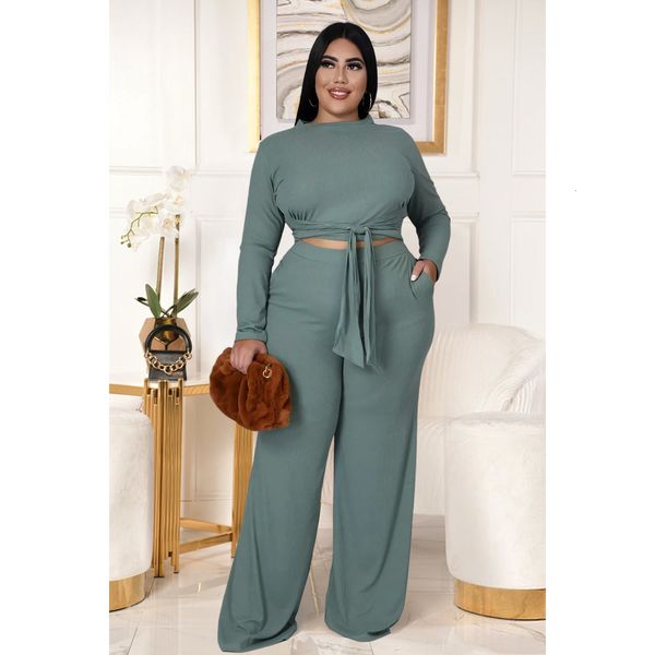 women's plus size pants clothing 2 piece sets solid oneck long sleeve lace up slim fit office lady clothes for full 230324, Black
women's plus size pants clothing 2 piece sets solid oneck long sleeve lace up slim fit office lady clothes for full 230324, Black