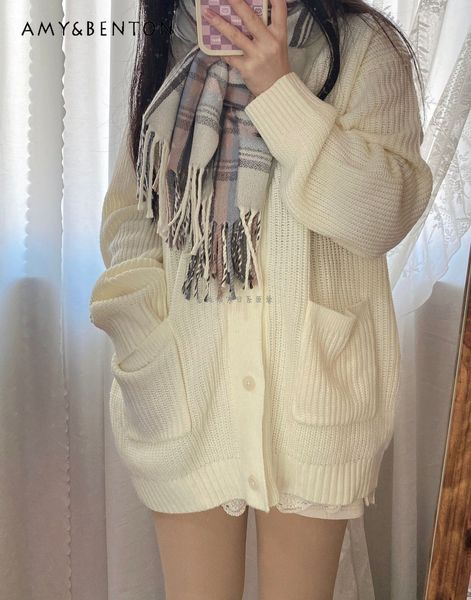 women's knits tees solid color spring autumn vneck knitted sweater midlength long sleeve cardigan fashion 230324, White
women's knits tees solid color spring autumn vneck knitted sweater midlength long sleeve cardigan fashion 230324, White