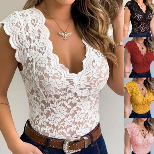 women's t-shirt lace blouses shirts club female acrylic shirts deep v summer fashon lace v neck sleeveless fashon 230323, White
women's t-shirt lace blouses shirts club female acrylic shirts deep v summer fashon lace v neck sleeveless fashon 230323, White