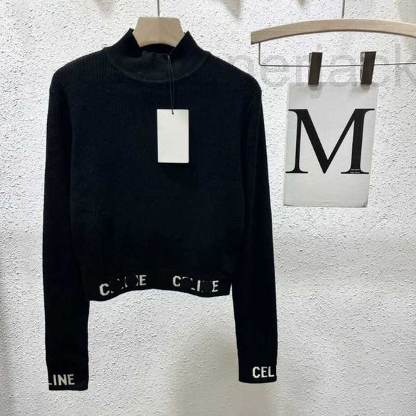 women's knits & tees designer early spring new fashion letter jacquard half high neck long sleeve slim fit knit bottom shirt women qnh, White
women's knits & tees designer early spring new fashion letter jacquard half high neck long sleeve slim fit knit bottom shirt women qnh, White