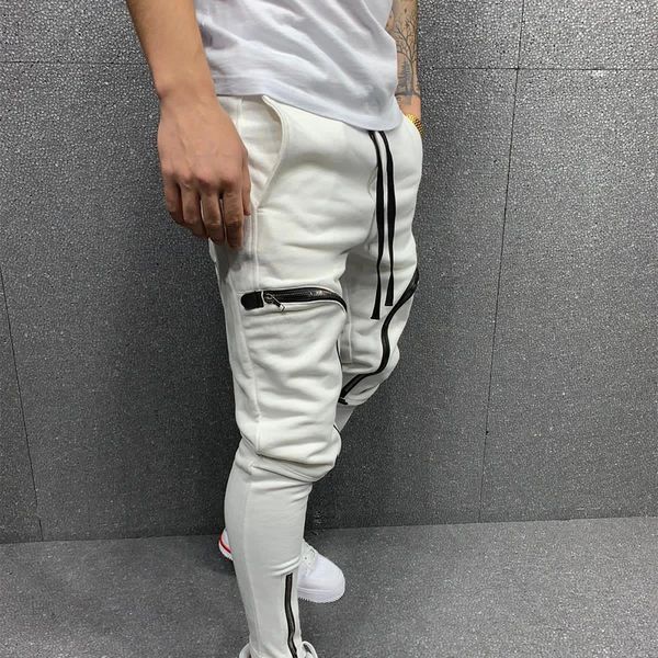 men's pants man cargo casual joggers sweatpants fashion streetwear zip pocket men tight stretch running trousers 230324, Black
men's pants man cargo casual joggers sweatpants fashion streetwear zip pocket men tight stretch running trousers 230324, Black
