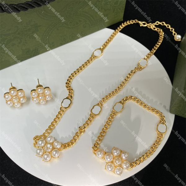luxury designer pearl necklace flowers earrings choker pendant bracelet floral chain gold letter necklaces fashion womens wedding jewelry se, Black
luxury designer pearl necklace flowers earrings choker pendant bracelet floral chain gold letter necklaces fashion womens wedding jewelry se, Black