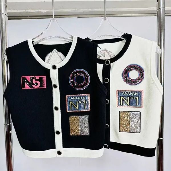 womens tanks & camis fashion woman embroidery single breasted sweaters fashion letter sequin knit vest women o-neck sleeveless design, White
womens tanks & camis fashion woman embroidery single breasted sweaters fashion letter sequin knit vest women o-neck sleeveless design, White