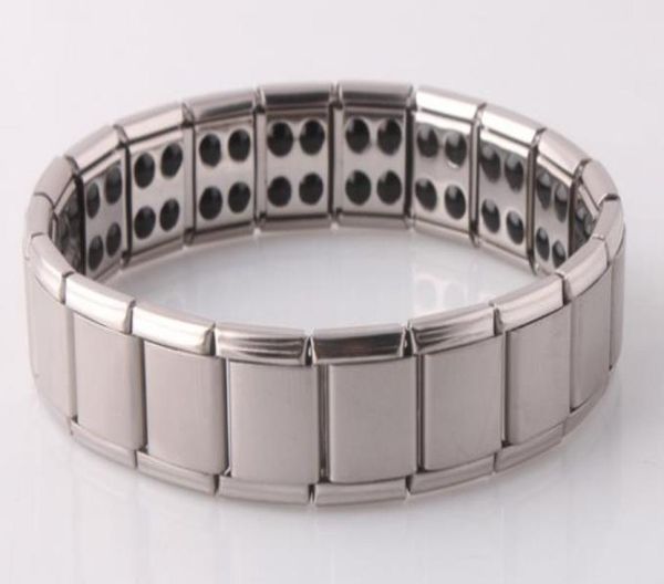 men women quantum bio energy stainless steel stretch link chain bracelet with germanium magnetic stone health jewelry for lovers s8842347, Black
men women quantum bio energy stainless steel stretch link chain bracelet with germanium magnetic stone health jewelry for lovers s8842347, Black