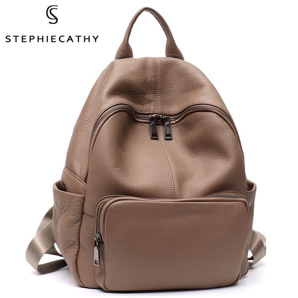 school bags sc soft genuine leather backpack women men large casual versatile shoulder bag daily school knapsack travel cowhide multipockets
school bags sc soft genuine leather backpack women men large casual versatile shoulder bag daily school knapsack travel cowhide multipockets