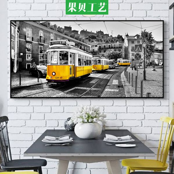 there is sunshine all the way, industrial wind, living room painting, city landscape mural, yellow bus poster, black and white decorative pa
there is sunshine all the way, industrial wind, living room painting, city landscape mural, yellow bus poster, black and white decorative pa