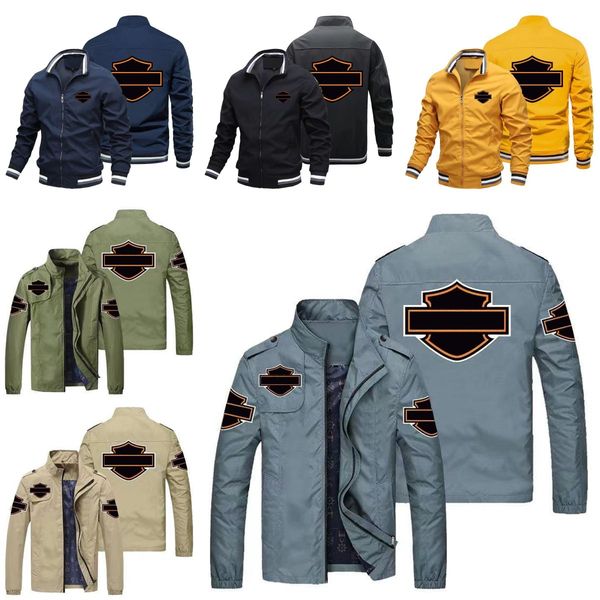 Image of designer jackets men Outdoor Harleys Davidsons jacket Fashion coat Casual MenCasual Sports Windbreaker Harley motorcycle outer clothing