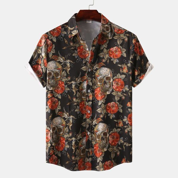 men's casual shirts funny ghost print halloween shirt men short sleeve button down hawaiian shirts mens casual holiday cosplay clothing, White;black
men's casual shirts funny ghost print halloween shirt men short sleeve button down hawaiian shirts mens casual holiday cosplay clothing, White;black