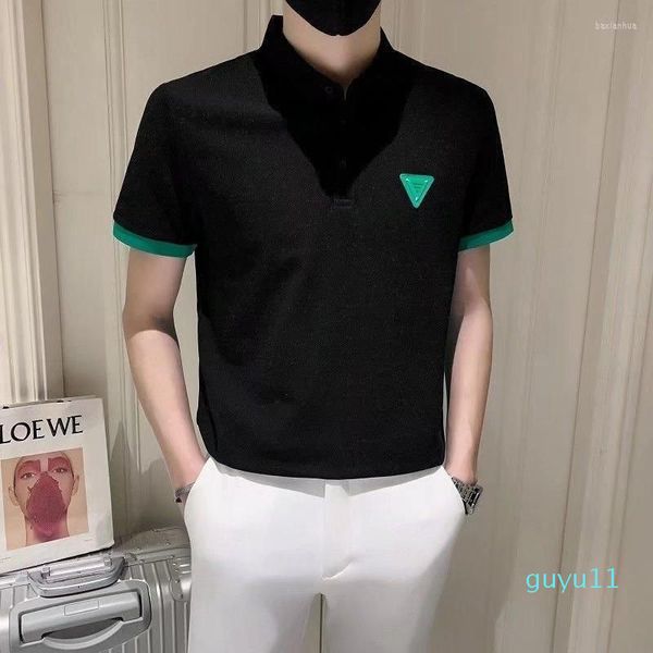 polos cotton brand short sleeve polo shirt men's 2023 summer fashion embroidery business, White;black
polos cotton brand short sleeve polo shirt men's 2023 summer fashion embroidery business, White;black