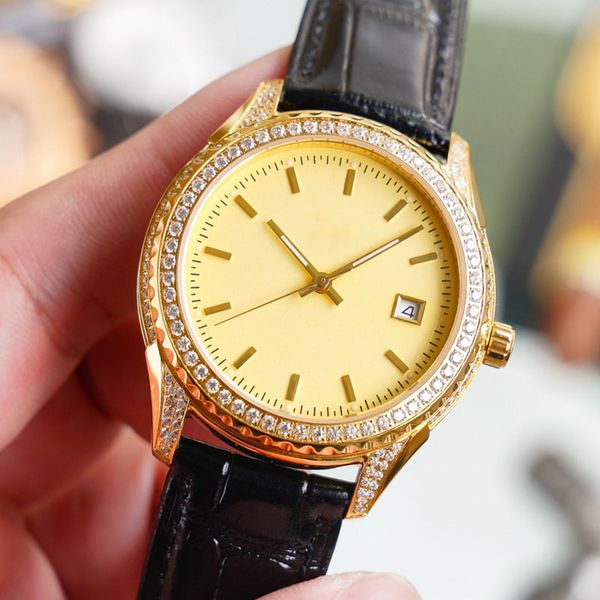 diamond watch mens watch automatic mechanical leather strap watches fashion wristwatch design montre de luxe 40mm gold watch, Slivery;brown
diamond watch mens watch automatic mechanical leather strap watches fashion wristwatch design montre de luxe 40mm gold watch, Slivery;brown