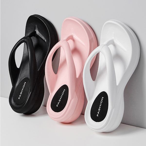 slippers women sand beach flip flops wedge heels outside the seaside beach sandals thick-bottomed flip-flops outdoor slides summer shoes 230, Black 
slippers women sand beach flip flops wedge heels outside the seaside beach sandals thick-bottomed flip-flops outdoor slides summer shoes 230, Black