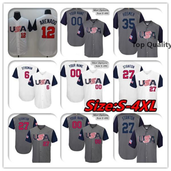 2017 world baseball team usa wbc classic jersey custom men marcus stroman nolan arenado giancarlo stanton eric hosmer 7 christian yelich any, Blue;black
2017 world baseball team usa wbc classic jersey custom men marcus stroman nolan arenado giancarlo stanton eric hosmer 7 christian yelich any, Blue;black
