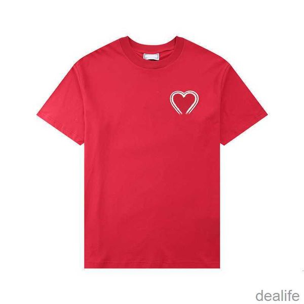 paris fashion mens designer t shirt amis short sleeve embroidered red heart solid color big love round neck t-shirts for men and women 9bvt, White;black
paris fashion mens designer t shirt amis short sleeve embroidered red heart solid color big love round neck t-shirts for men and women 9bvt, White;black