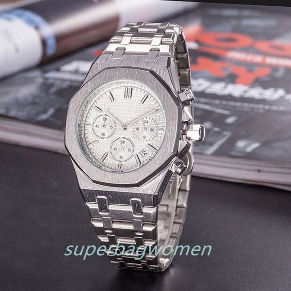 men's women watch rose gold stanless steel 42mm vk chronograph quartz movement sports men watches cndh c1-1-5, Slivery;brown
men's women watch rose gold stanless steel 42mm vk chronograph quartz movement sports men watches cndh c1-1-5, Slivery;brown