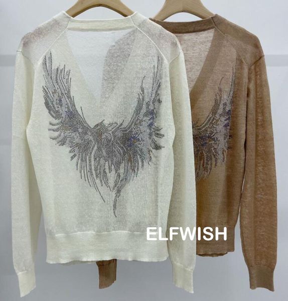 women's knits tees autumn woman linen knit cardigan vneck back strass front pockets long sleeved thin 230324, White
women's knits tees autumn woman linen knit cardigan vneck back strass front pockets long sleeved thin 230324, White