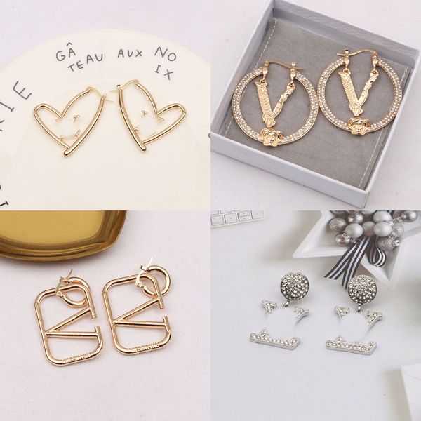 20style 23ss mixed simple designer v letters stud 18k gold plated 925 silver circle women crystal rhinestone pearl earring wedding party jew, Golden;silver
20style 23ss mixed simple designer v letters stud 18k gold plated 925 silver circle women crystal rhinestone pearl earring wedding party jew, Golden;silver