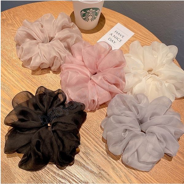 woman large solid color chiffon scrunchies girls sweet rubber band lady hair accessories hair ties ponytail holders ornaments, Slivery;white
woman large solid color chiffon scrunchies girls sweet rubber band lady hair accessories hair ties ponytail holders ornaments, Slivery;white
