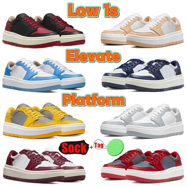 jumpman 1 elevate low casual shoes rubber 1s platform designer university blue wolf grey red midnight navy loafers with socks women mens sne, Black
jumpman 1 elevate low casual shoes rubber 1s platform designer university blue wolf grey red midnight navy loafers with socks women mens sne, Black