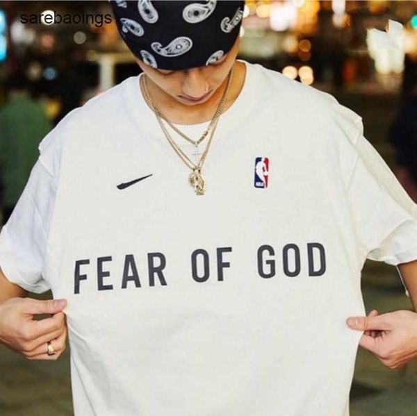 large shirts fashion brand fear god foggg co branded nk casual large short sleeve ins sports t shirt, White;black
large shirts fashion brand fear god foggg co branded nk casual large short sleeve ins sports t shirt, White;black