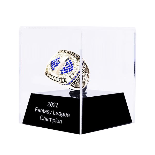 2021 fantasy football ring big heavy championship ring, Silver 
2021 fantasy football ring big heavy championship ring, Silver