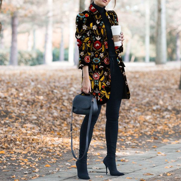 women's suits blazers multicolors flower printed casual women winter indie folk jacket long sleeve vintage coat slim office lady outwea, White;black
women's suits blazers multicolors flower printed casual women winter indie folk jacket long sleeve vintage coat slim office lady outwea, White;black