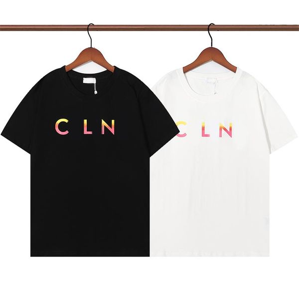 2023 new men's t shirt short sleeve cotton color gradient letter loose luxury street clothes european size, White;black
2023 new men's t shirt short sleeve cotton color gradient letter loose luxury street clothes european size, White;black