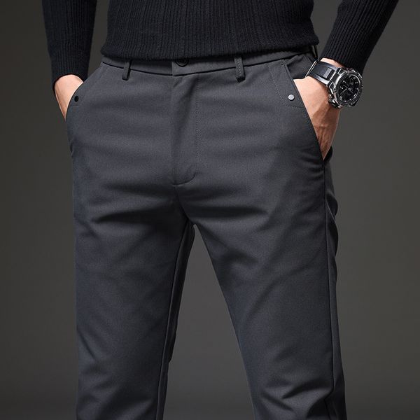 men's pants autumn design regular fit straight casual business fashion cotton stretch trousers male brand gray black 230324
men's pants autumn design regular fit straight casual business fashion cotton stretch trousers male brand gray black 230324