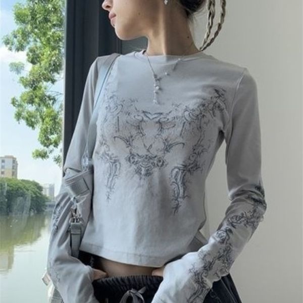 womens tshirt vintage women clothes y2k tshirts blusas mujer de moda oneck long sleeve print tunic woman fashion casual 230322, White
womens tshirt vintage women clothes y2k tshirts blusas mujer de moda oneck long sleeve print tunic woman fashion casual 230322, White