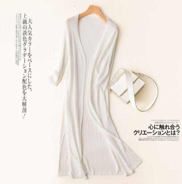 women's knits tees 2023 spring summer sun protection clothing long cardigan female knitted sweater coat jacket ladies shawl outerwear 2, White
women's knits tees 2023 spring summer sun protection clothing long cardigan female knitted sweater coat jacket ladies shawl outerwear 2, White