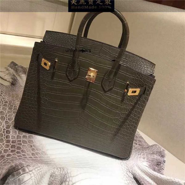 birkin bags handmade elephant grey crocodile leather bag 25 female portable large capacity ayw
birkin bags handmade elephant grey crocodile leather bag 25 female portable large capacity ayw