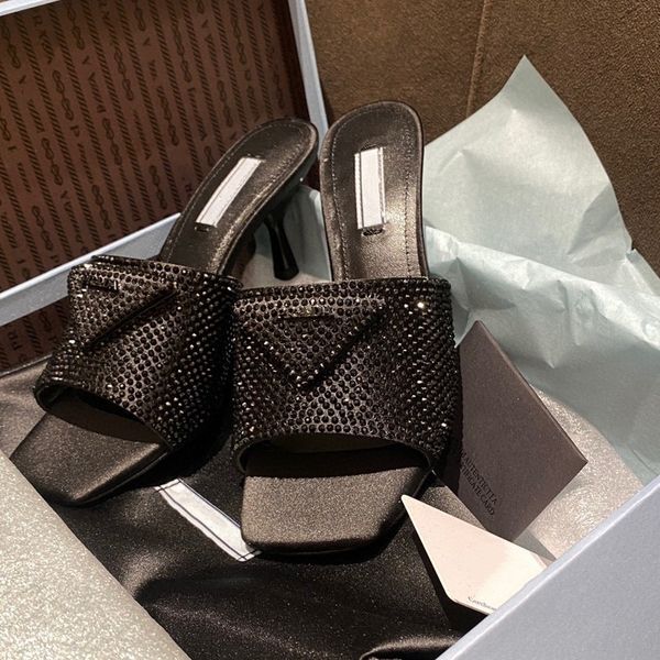 rhinestone diamond crystal embellished slippers flat high heels logo sandals triangle pra slides slip on mule designer pumps women flip flop, Black
rhinestone diamond crystal embellished slippers flat high heels logo sandals triangle pra slides slip on mule designer pumps women flip flop, Black