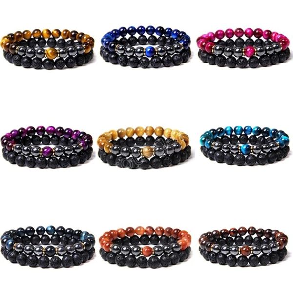 8mm beaded men distance bracelet set for men women 2pcs/set natural stone bracelet multicolor tiger eye stone lava jewelry gift, Golden;silver
8mm beaded men distance bracelet set for men women 2pcs/set natural stone bracelet multicolor tiger eye stone lava jewelry gift, Golden;silver