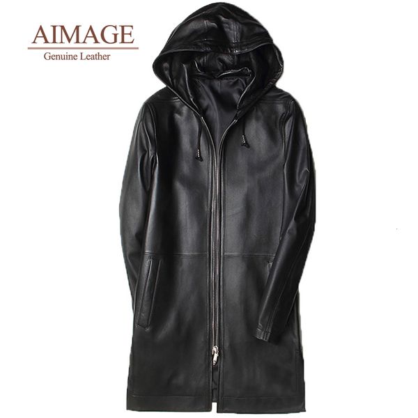 men's leather faux sheepskin coat midlength hooded windbreaker real jacket men slim fit 100 sheepskin coat py059 230324, Black 
men's leather faux sheepskin coat midlength hooded windbreaker real jacket men slim fit 100 sheepskin coat py059 230324, Black