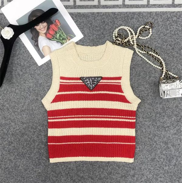 women's tanks & camis designer stripe fashion summer sequin triangle pattern crop round neck knits vest sleeveless lady, White
women's tanks & camis designer stripe fashion summer sequin triangle pattern crop round neck knits vest sleeveless lady, White